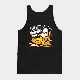 slip into happiness with banana fun Tank Top